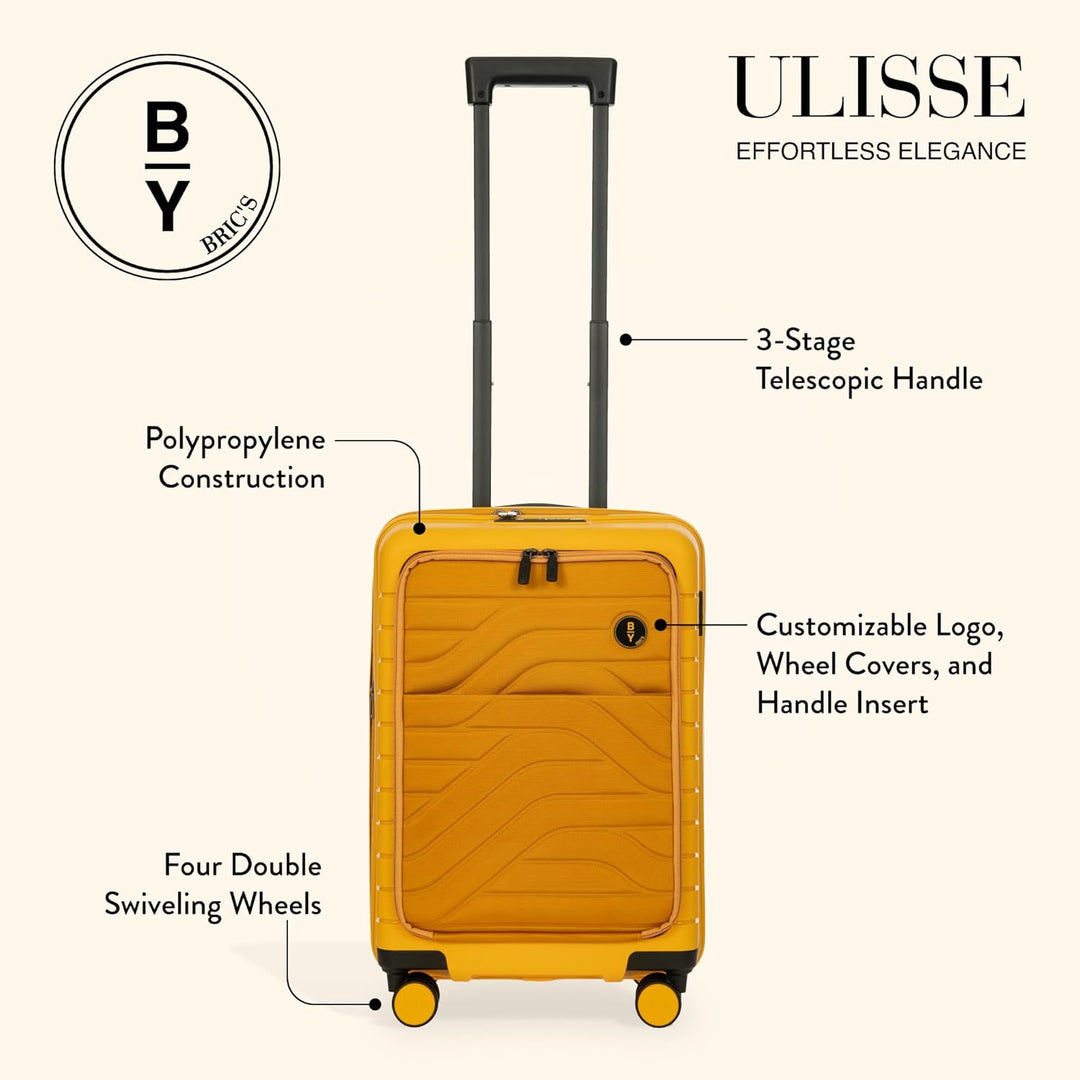 BRIC'S Ulisse Cabin Trolley Expandable 39 L S Mango, Mango