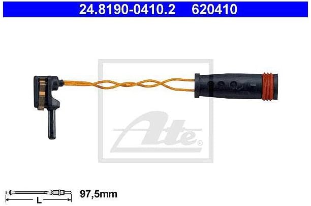 ATE Bremsenset Vorderachse inkl. Bremsscheiben Ø 288 mm Belüftet und Bremsbeläge + Verschleisskontak