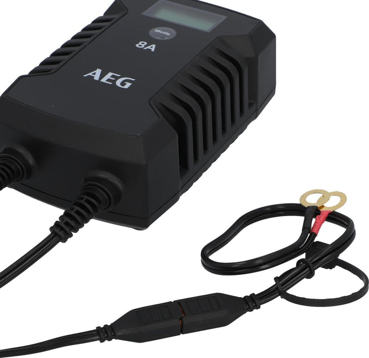 AEG Automotive 10618 Mikroprozessor-Ladegerät für Auto Batterie LD 8.0, 8 Ampere für 12/24 V, 7-HF L