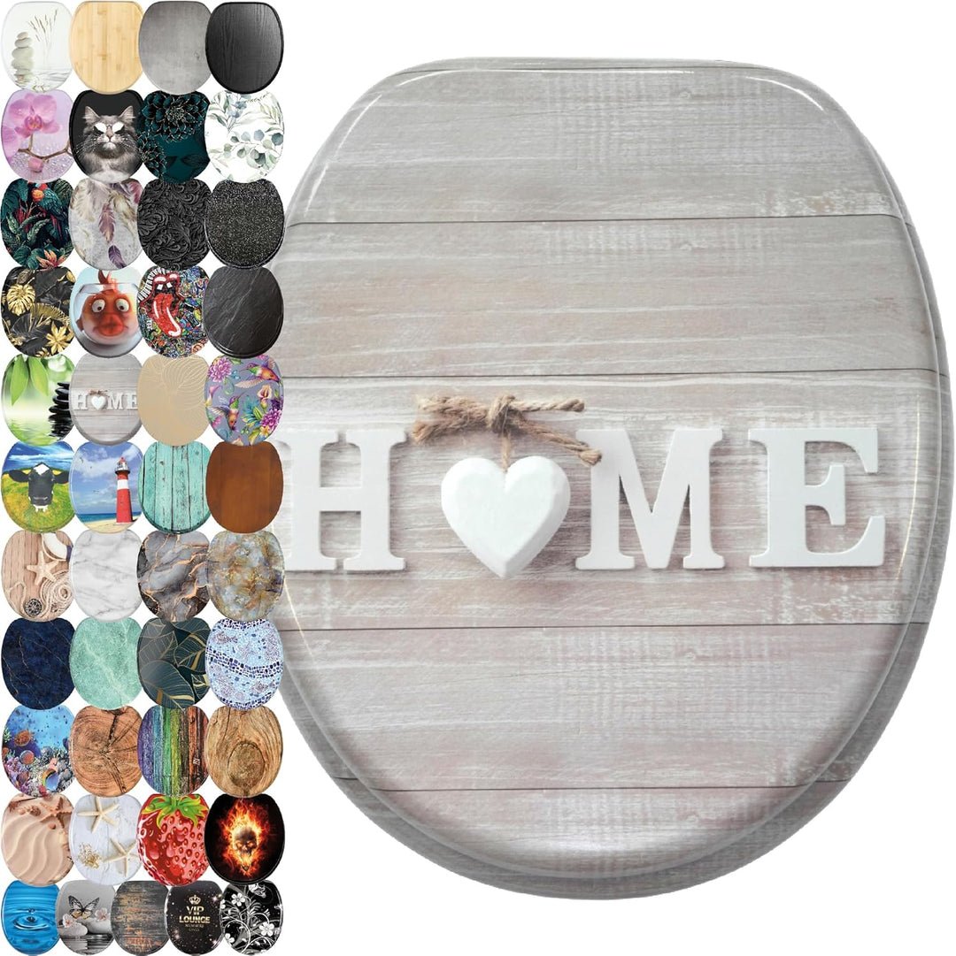 Sanilo WC Sitz, viele schöne Toilettendeckel zur Auswahl, hochwertige und stabile Qualität aus Holz