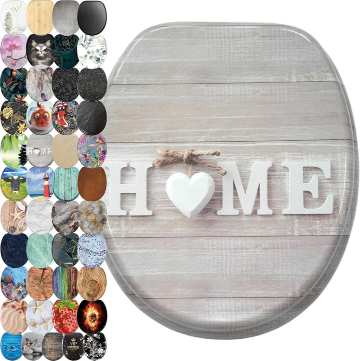 Sanilo WC Sitz, viele schöne Toilettendeckel zur Auswahl, hochwertige und stabile Qualität aus Holz