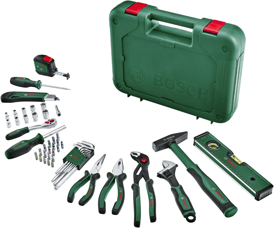 Bosch Home and Garden Bosch Handwerkzeug-Set Advanced, 52-teilig (Set mit hochwertigen Werkzeugen fü