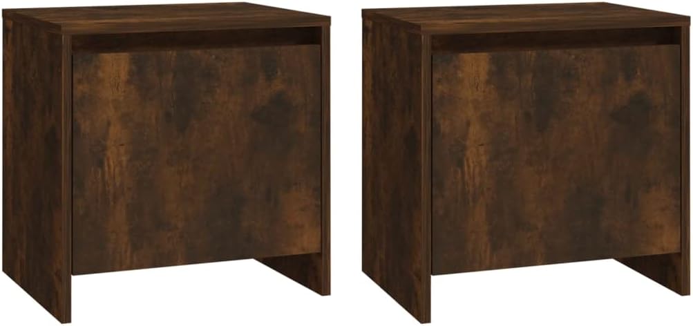 FIRBNUS Bedside Table Nachtkonsole Beistelltisch mit Stauraum Night Stand Nachttische 2er Set RĂ€uche