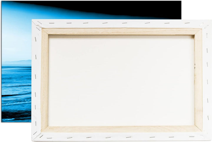 deyoli zauberhafte Küste von Kalifornien Format: 80x60 Effekt: Monocrome Blau als Leinwand, Motiv fe