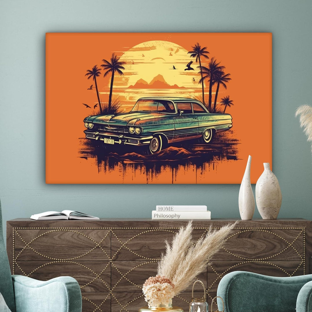 MuchoWow© Leinwand Bilder Gross 120x80 cm XXL Wanddeko Wohnzimmer Aesthetic Room Decor Deko Zimmer W