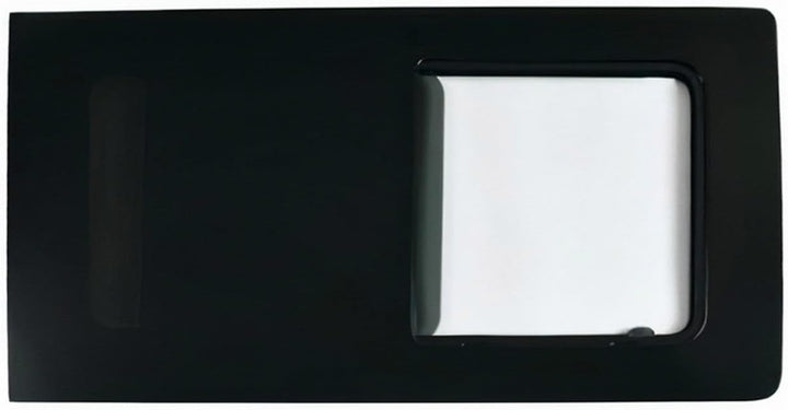 Seitenfenster Schiebefenster kompatibel mit Ford Transit Custom 2013-2023 L1 L2 Auto Rechts Schwarz,