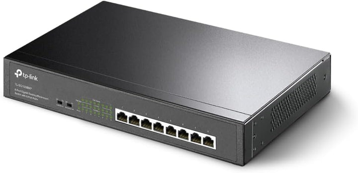 TP-Link TL-SG1008MP 8-Port Gigabit PoE Switch mit 8 PoE+ Ports (Rackmount, 153 Watt, geschirmte RJ-4