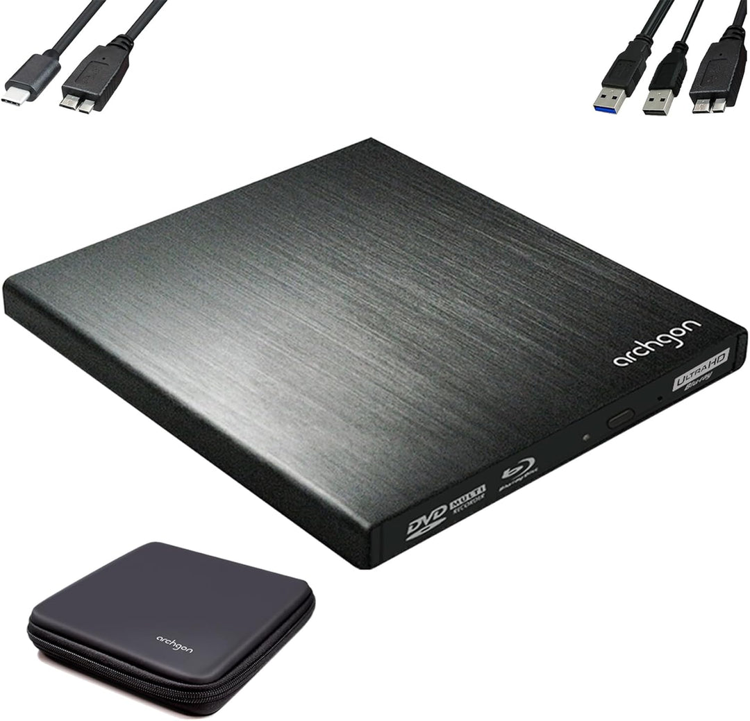 Archgon, Star UHD Externer 4K-Ultra HD BD DVD Player, Blu-ray BDXL Brenner extern für PC, Mac Laptop