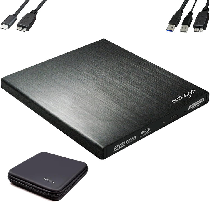 Archgon, Star UHD Externer 4K-Ultra HD BD DVD Player, Blu-ray BDXL Brenner extern für PC, Mac Laptop