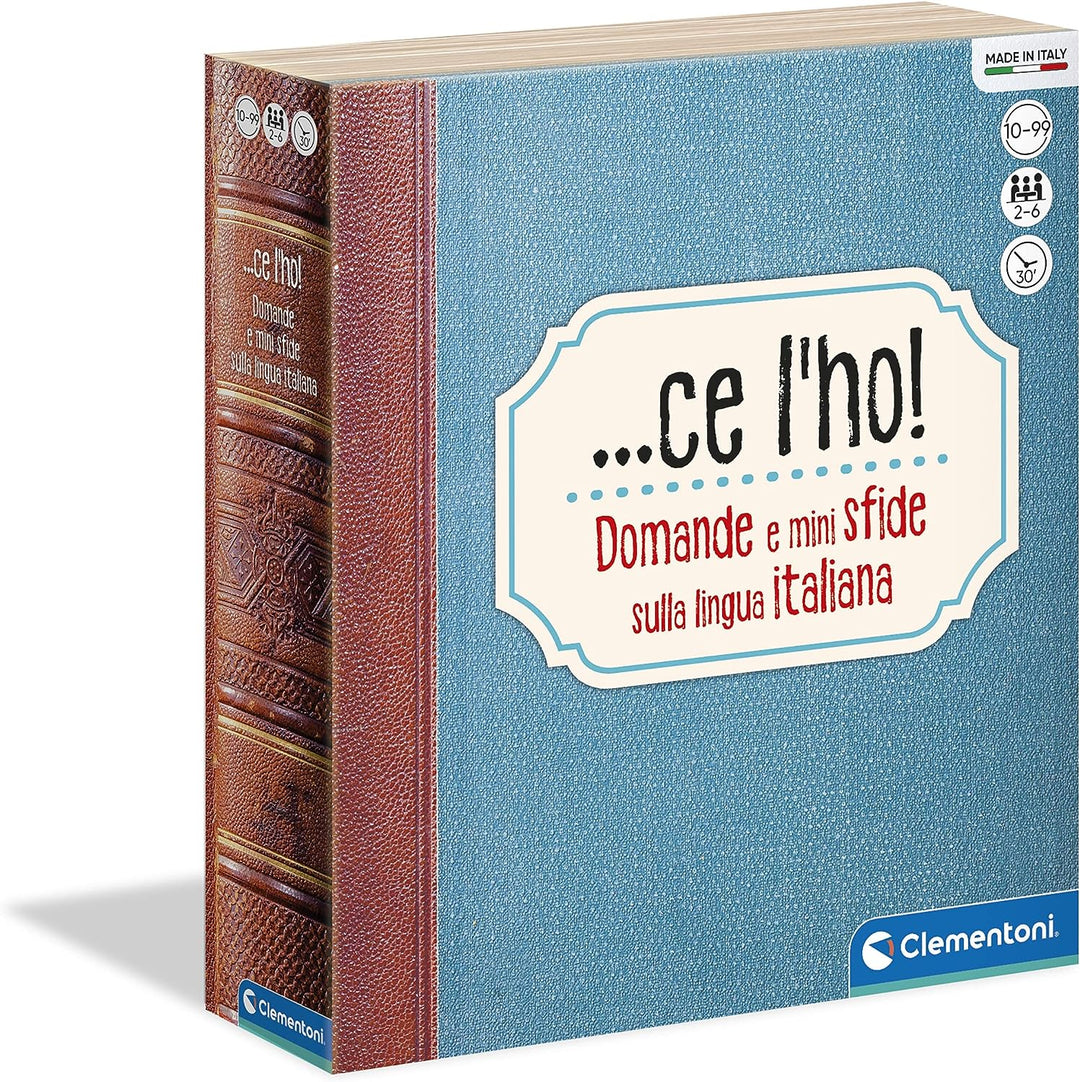 Clementoni - 16639 – "Ce L'Ho! Fragen und Mini-Challenge über italienische Sprache – Tischspiel, Ges
