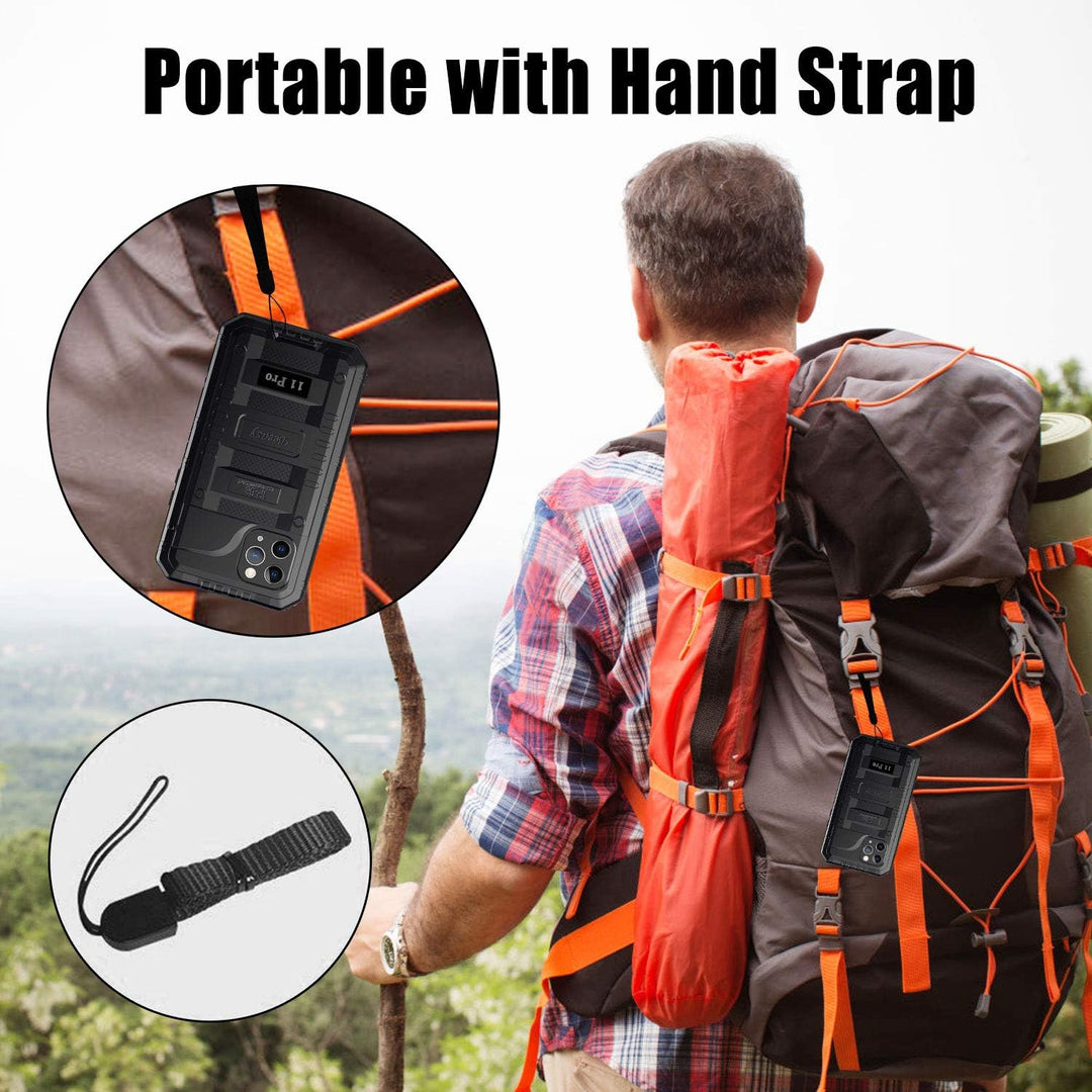 Beeasy für iPhone 11 Pro Hülle (5,8") Wasserdicht Outdoor, Stossfest Panzerhülle Militär 360 Grad Sc