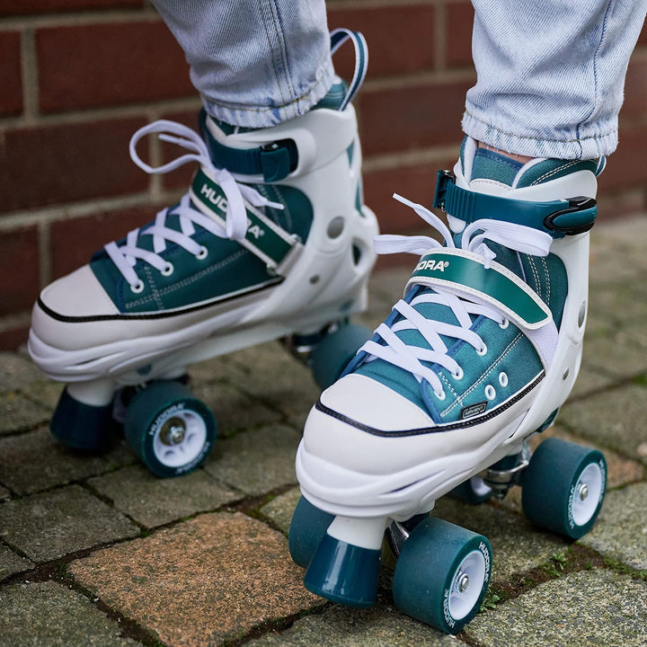 HUDORA Roller Skates, Sneaker für Kinder und Jugendliche - Grössenverstellbare Rollschuhe - Komforta