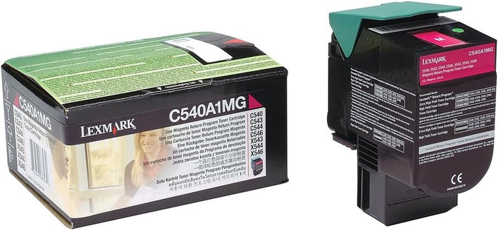 Lexmark C540A1MG C540, C543, C544, X543, X544 Tonerkartusche 1.000 Seiten Rückgabe, magenta, Magenta