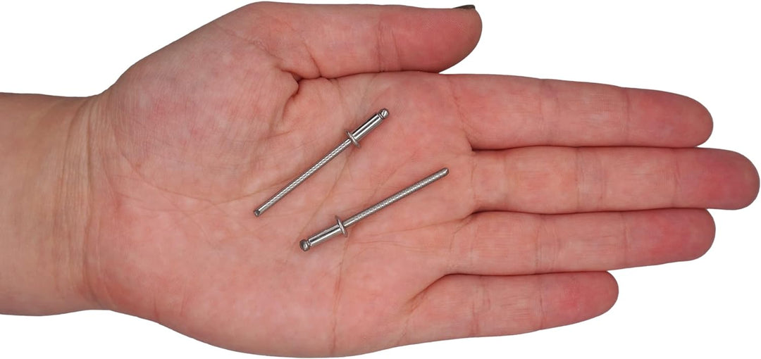 (500 Stück) Edelstahl Blindnieten 3,2 x 8 mm Kuppelkopf Pop Nieten DIN 7337 A2 Niete Nutdorn (500, 3