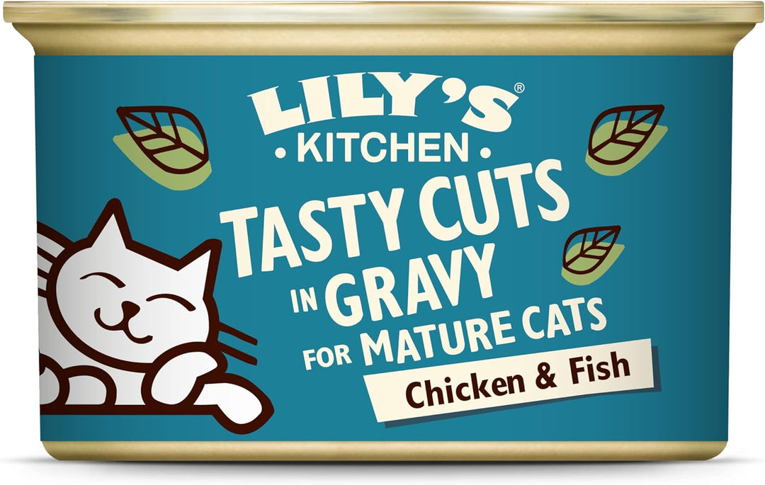 Lily's Kitchen Leckere Stücke mit Meeresfisch in Sosse für Katzen (24 x 85g)