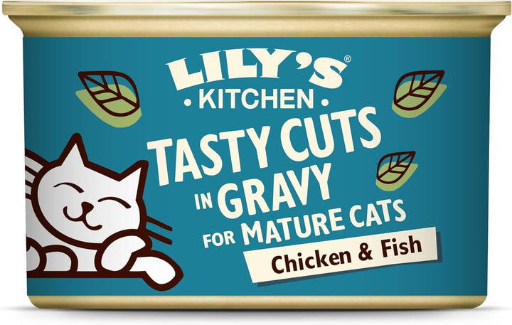 Lily's Kitchen Leckere Stücke mit Meeresfisch in Sosse für Katzen (24 x 85g)