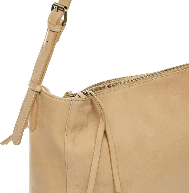 BACCINI Hobo Bag DAISY aus Premium Glatt-Leder I Beuteltasche gross für Damen I Schultertasche handg