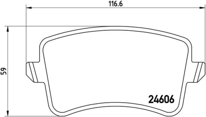 BREMBO P 85 099X Bremsbeläge