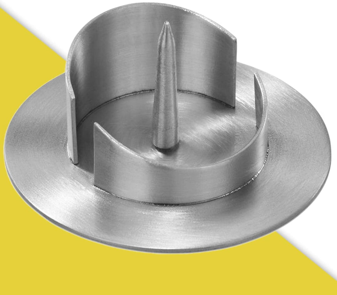 WikaKerzen Kerzenleuchter für Kerzen - Kerzenständer in Silber & Gold gebürstetem Messing Metall - K