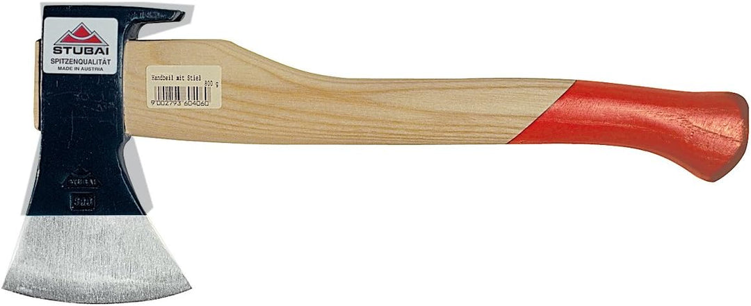 Stubai Handbeil mit Stiel und Nagelzieher- Kopf schwarz lackiert - 900g - 672043 Handbeil 900g 67204