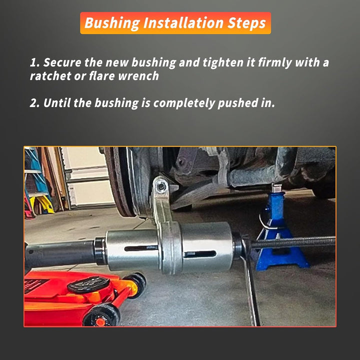 28tlg Silentlager Abzieher Werkzeug Satz Universeller Montage u.Demontage von Lagern am KFZ Gummibuc