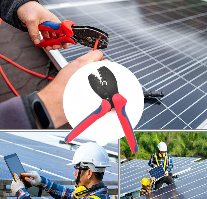 QeeHeng Solarpanel-Crimpzange, Crimper für 2,5/4/6 mm Solarpanel-PV-Kabel LW75, LW75