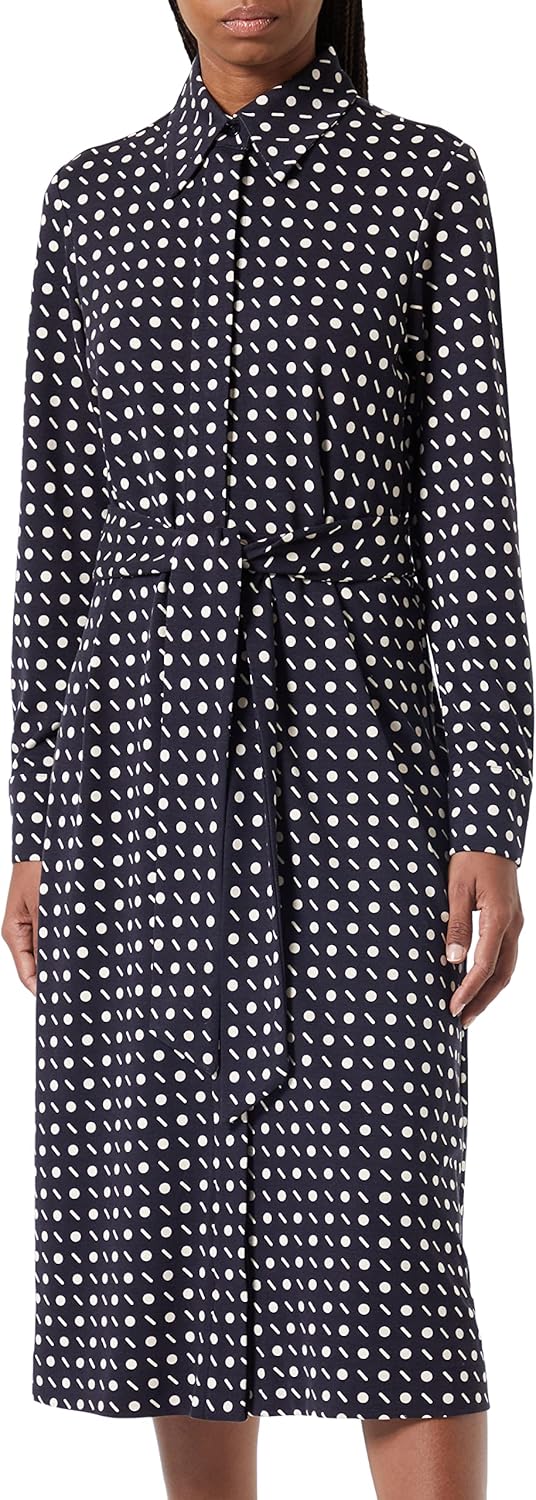 Seidensticker Damen Blusen Kleid - Fashion - Regular Fit - tailliert - Bügelleicht – Langarm 34 Dunk