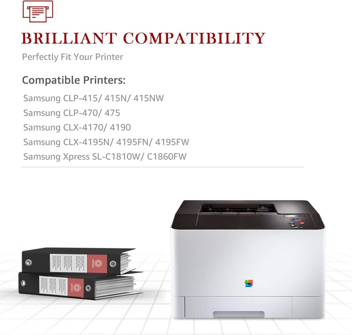 Toner Kingdom CLT-504S Tonerkartusche Kompatibel für Samsung CLT-P504C mit Xpress C1860FW C1810W CLX