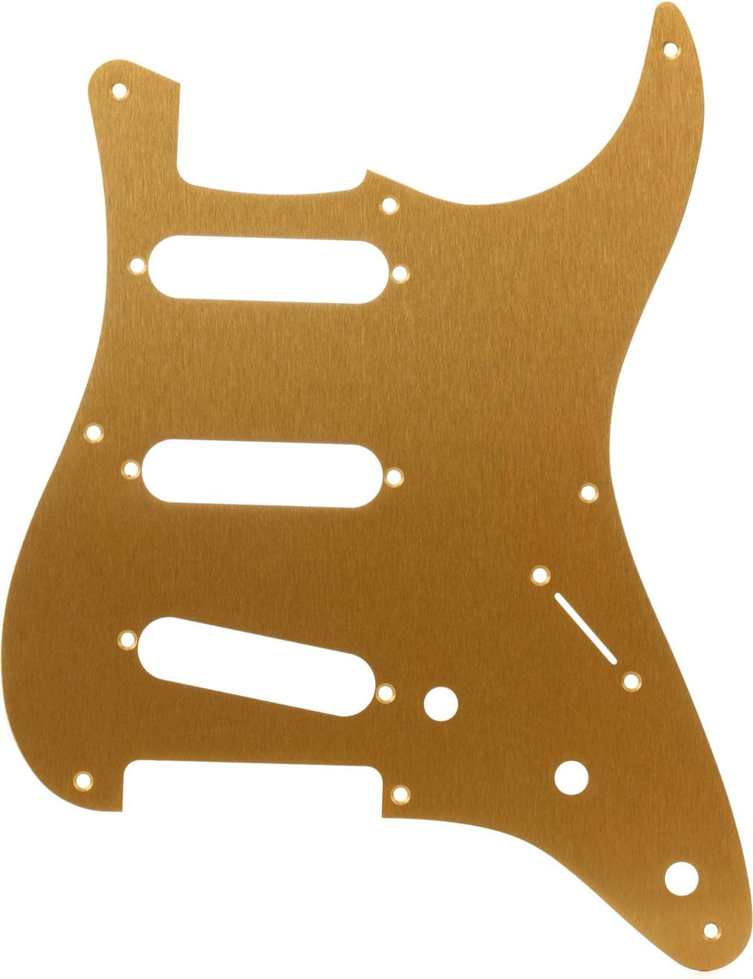 Fender 099-2143-000 1-Ply Gold Anodized Aluminum 8-Hole Mount S/S/S Stratocaster Pickguard