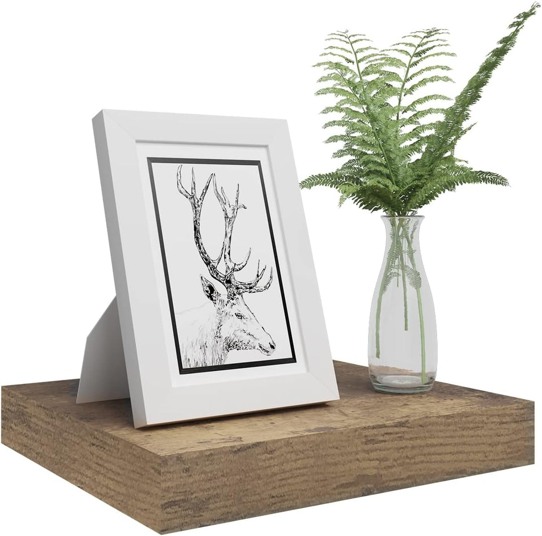 WOLTU 2X Wandregal Wandboard Bücherregal Regale für Deko Wandablagen aus MDF Holz, 2er Set Hängerega