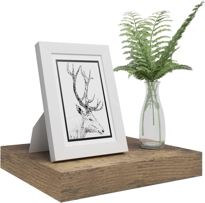 WOLTU 2X Wandregal Wandboard Bücherregal Regale für Deko Wandablagen aus MDF Holz, 2er Set Hängerega