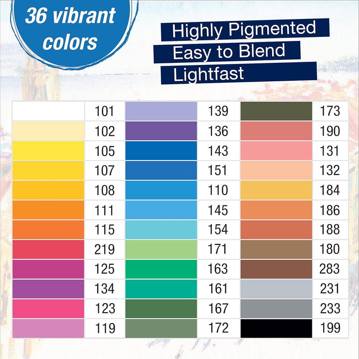 Faber-Castell 128272 - Softpastellkreide STUDIO QUALITY mini, 72er Etui & 127036 - Permanente Ölpast