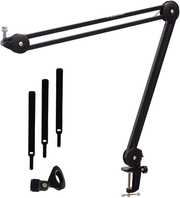 Rode NT1 5th Generation XLR USB Studio-Mikrofon Silber + keepdrum MS138 BK Gelenkarm Stativ Schwarz