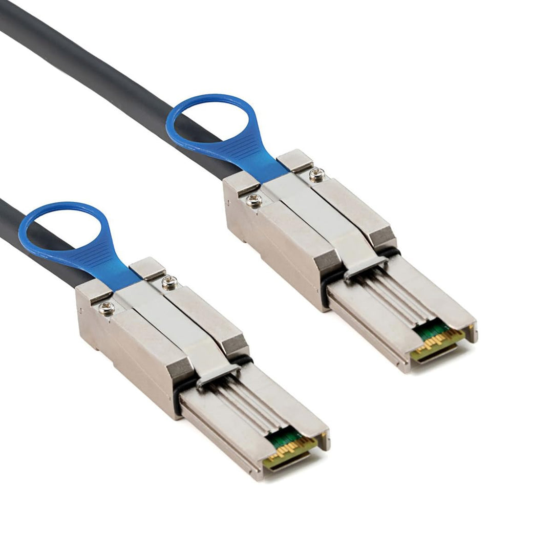 cablecc 1 m Externes Mini SAS 4 x SFF-8088 auf SFF 8088 Datenkabel External Mini SAS SFF-8088 to SFF