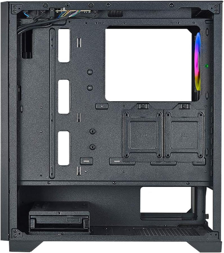 AZZA Hive - ATX Mid Tower Gaming Gehäuse, Design für optimalen Airflow, mit ARGB Lüfter, Schwarz