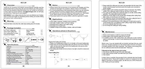 Garosa Hot Wire Foam Cutter, 10CM Schaumschneider, Elektro Heissschaumschneider Kit Elektrisches Sty