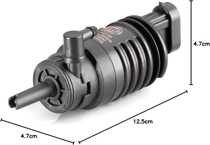 HELLA 8TW 006 848-051 Waschwasserpumpe, Scheibenreinigung - 12V - elektrisch - Monopumpe