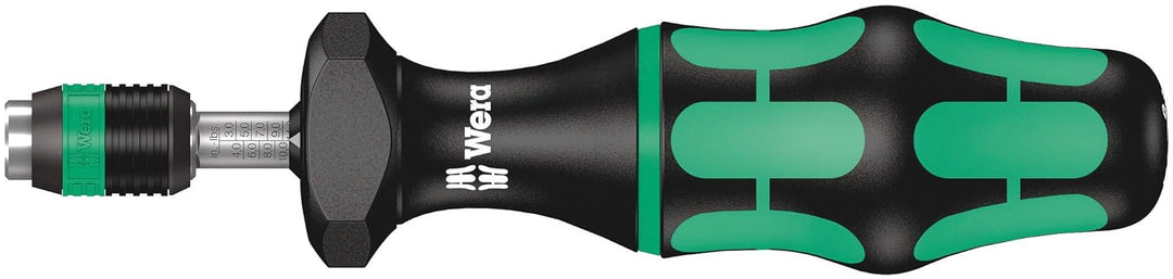 Wera 7446 Kraftform einstellbare Drehmomentschraubendreher mit Rapidaptor Schnellwechselfutter, 1/4
