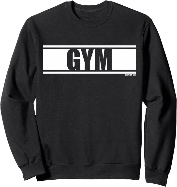 Gym Fitness Workout Spruch Motivation Wort in weiss Sweatshirt