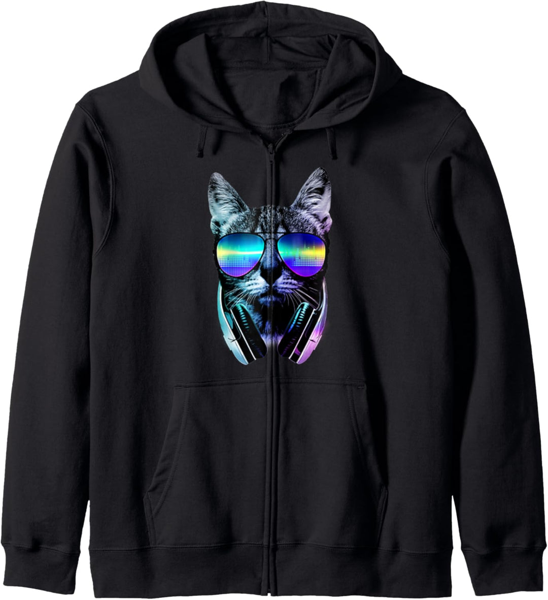 DJ Cat Kopfhörer Kapuzenjacke