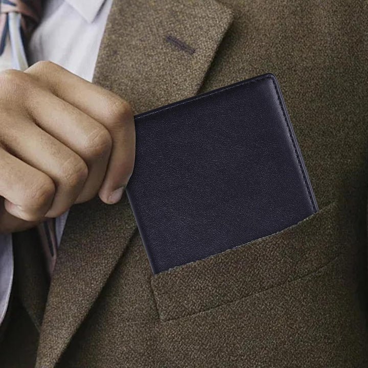 VISOUL Echt Leder Geldbörse Herren mit RFID Schutz Portemonnaie Gross mit Münzfach 10 Fächer Echtled