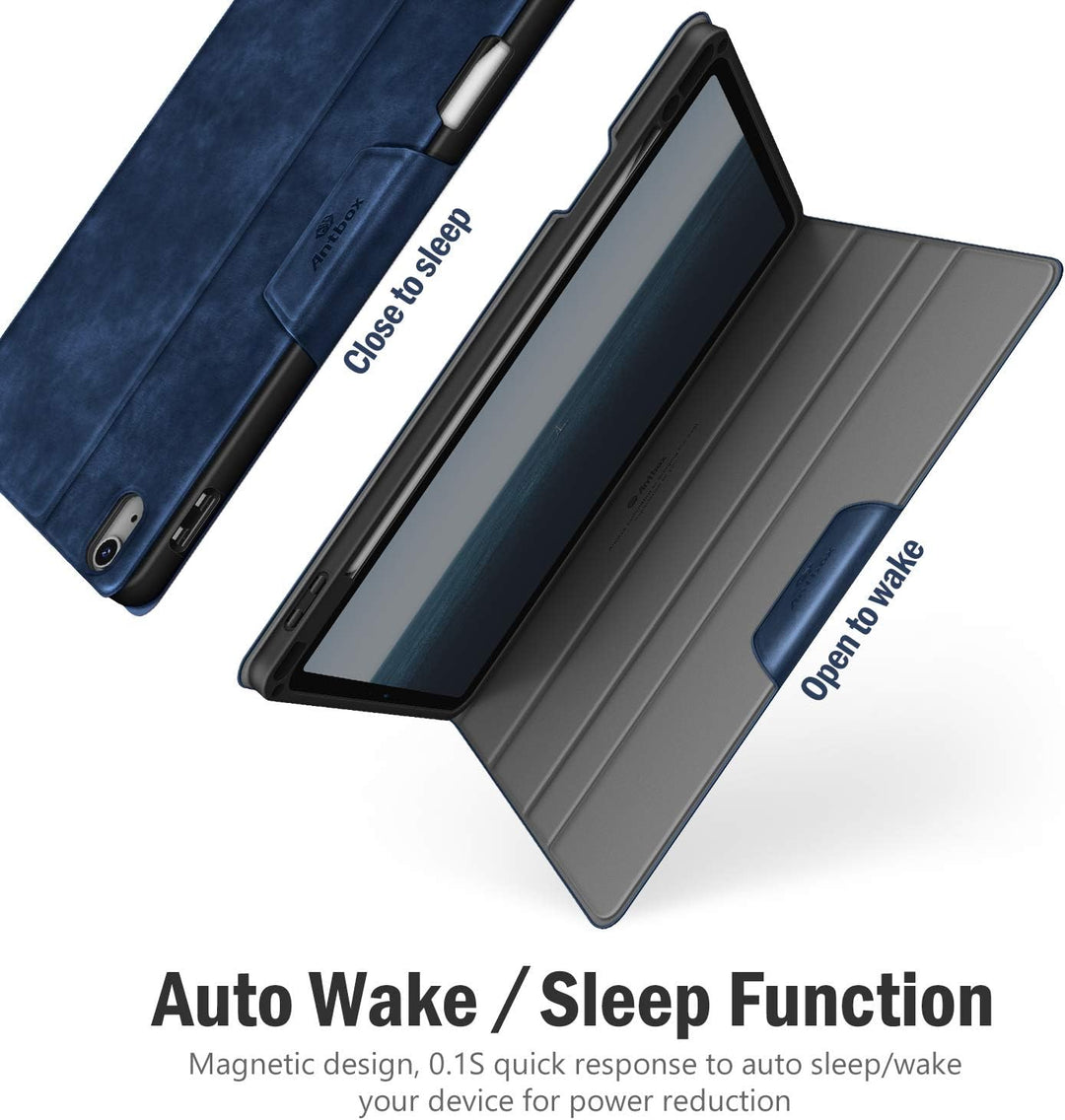 Antbox Hülle für iPad Air 5./4. Generation 2022/2020 iPad 10.9 Zoll mit Stifthalter Apple Pencil Hal