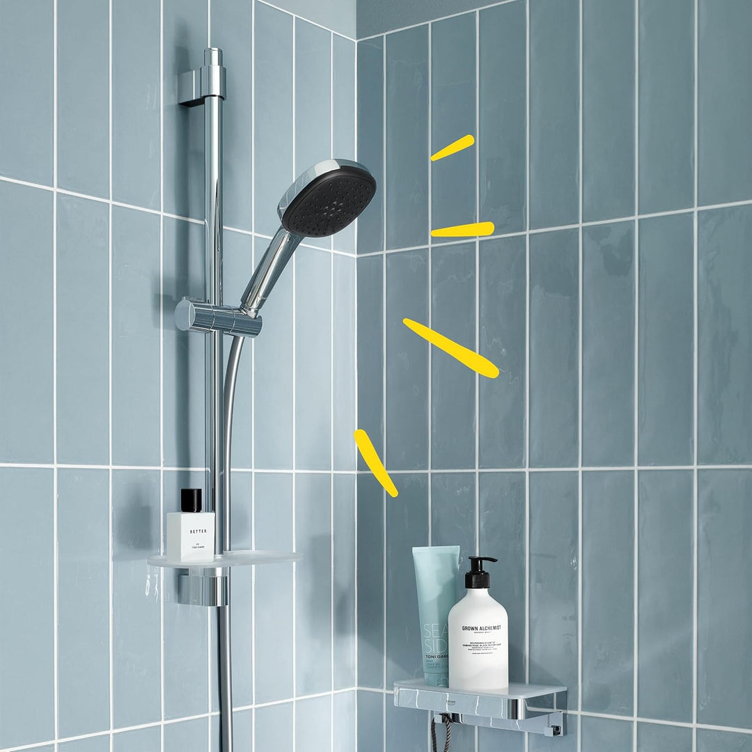 GROHE Vitalio 110 - Brausestangenset wassersparend - 8l pro Min (3 Strahlarten, Brausestange 60cm, K