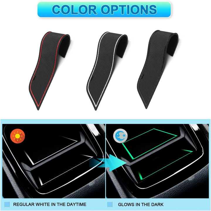 CDEFG Kompatibel mit Honda HRV 2022 HR-V Mittelkonsole Gummimatten Türschlitz rutschfest Antirutschm