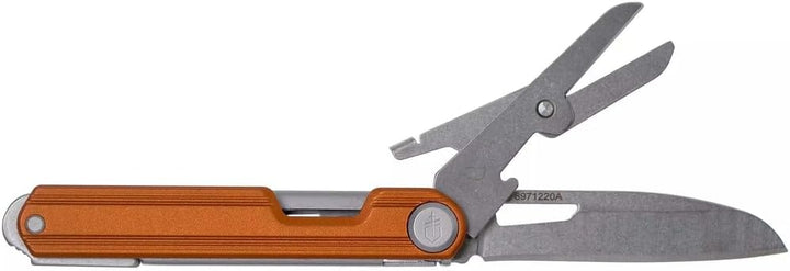 Gerber Taschenmesser mit 4 Funktionen, Multitool mit glatter Klinge, ArmBar Slim Cut, Orange, Edelst