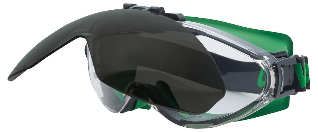 Uvex Ultrasonic Schweisserschutzbrille - flip-up - Supravision Excellence - Schwarz/Grün-Schwarz
