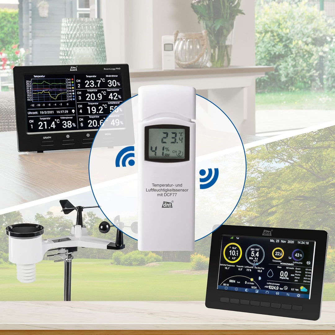 DNT 3er-Spar-Set Zusatz-Thermo-/Hygrosensor DNT000005 RoomLogg PRO WeatherScreen PRO