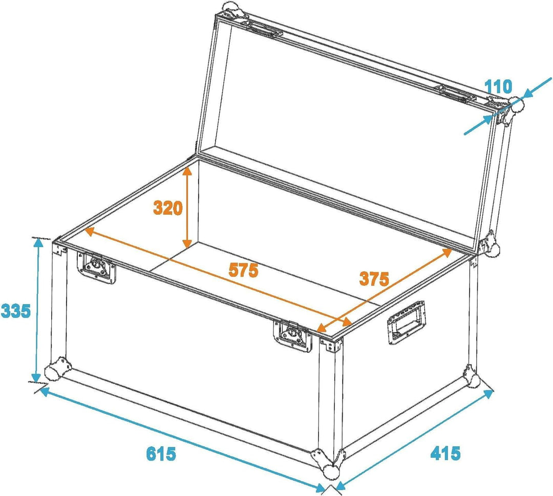 ROADINGER Universal-Transport-Case 60x40cm | Flightcase, universal einsetzbar