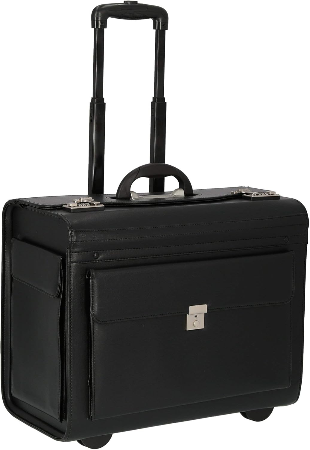 Dermata Pilotenkoffer 2-Rollen-Businesstrolley 50 cm schwarz