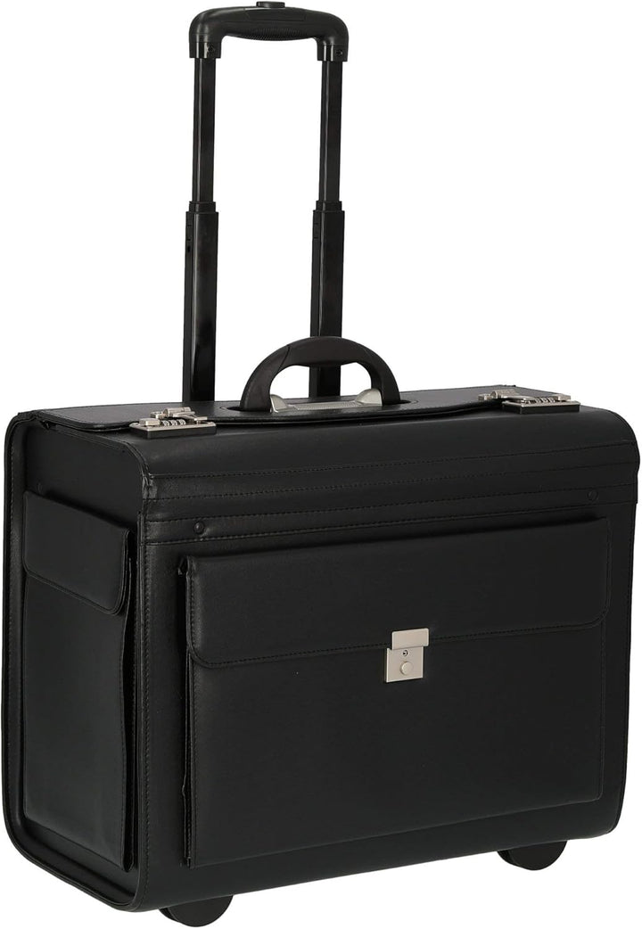 Dermata Pilotenkoffer 2-Rollen-Businesstrolley 50 cm schwarz